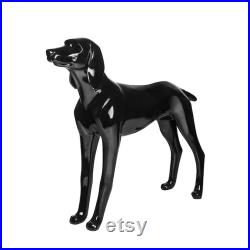 USAKHV Dog Mannequin Fiberglass Animal Store Display Stand Model G5-BK Decoration X-LARGE