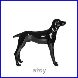 USAKHV Dog Mannequin Fiberglass Animal Store Display Stand Model G5-BK Decoration X-LARGE
