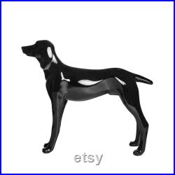 USAKHV Dog Mannequin Fiberglass Animal Store Display Stand Model G5-BK Decoration X-LARGE