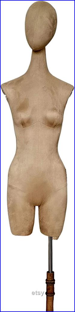 USAKHV Female Women Dress Form Mannequin Body with arms Head Base Store Display Model
