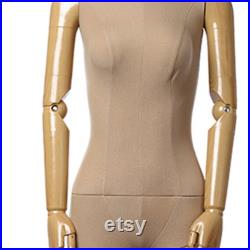 USAKHV Female Women Dress Form Mannequin Body with arms Head Base Store Display Model FK21-WO