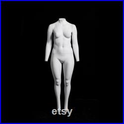 USAKHV Female Women Ghost Invisible Mannequin Full Body Fiberglass Model Display Professional Photo Wheeled Stand SIZE X-Large (GH14)