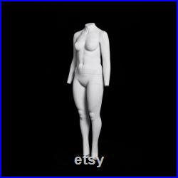 USAKHV Female Women Ghost Invisible Mannequin Full Body Fiberglass Model Display Professional Photo Wheeled Stand SIZE X-Large (GH14)