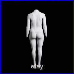 USAKHV Female Women Ghost Invisible Mannequin Full Body Fiberglass Model Display Professional Photo Wheeled Stand SIZE X-Large (GH14)