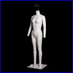 USAKHV Female Women Ghost Invisible Mannequin Full Body Fiberglass Model Professional Photo Wheeled Stand (GH35)