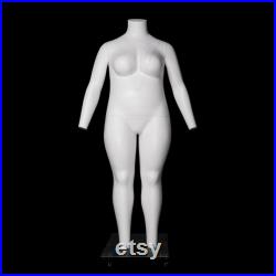 USAKHV Female Women PLUS Ghost Invisible Mannequin Full Body Fiberglass Display Model PHOTO Wheeled GH11 Plus