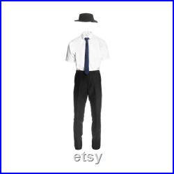 USAKHV Full Body Male Men Ghost Invisible Mannequin Fiberglass White Black Skin Model Professional Photo Wheeled Stand Base (GH23-Black)