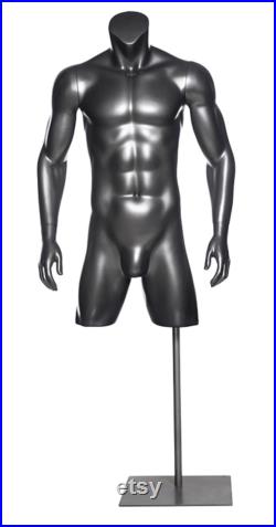 USAKHV Male Female Kids Child Body Half Full Running Athletic Sport Fiberglass Mannequin Model Stand Store Torso Display