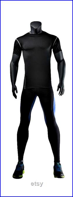 USAKHV Male Female Kids Child Body Half Full Running Athletic Sport Fiberglass Mannequin Model Stand Store Torso Display