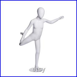 USAKHV Male Female Kids Child Body Half Full Running Athletic Sport Fiberglass Mannequin Model Stand Store Torso Display