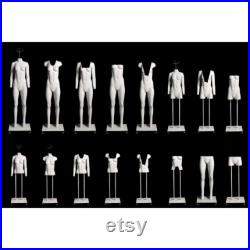 Ultimate Invisible Ghost Adult Female Matte White Fiberglass Photography Mannequin with Magnetic Fittings GHT-F