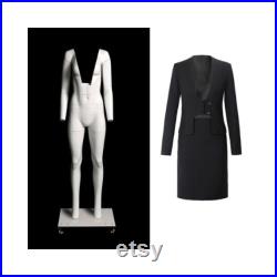 Ultimate Invisible Ghost Adult Female Matte White Fiberglass Photography Mannequin with Magnetic Fittings GHT-F