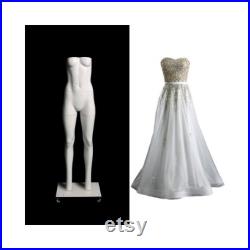 Ultimate Invisible Ghost Adult Female Matte White Fiberglass Photography Mannequin with Magnetic Fittings GHT-F
