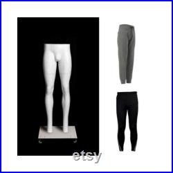 Ultimate Invisible Ghost Adult Male Matte White Fiberglass Photography Mannequin with Magnetic Fittings GHT-M