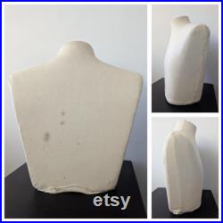 Upper body mannequin with removable oak insert and head