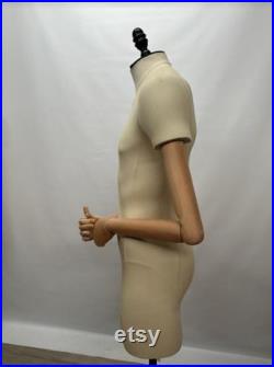 Used Male Mannequin Dress Form with Bendable Arms