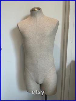 Used Male Mannequin Dress Form with Partial Leg