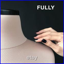 VERA Soft dress form for sewing Professional anatomic mannequin torso for sewing and design Fully pinnable dress form Tailor dummy