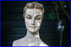 VINTAGE half body female MANNEQUIN Art Deco style 1930s