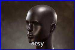 VINTAGE half body female MANNEQUIN Real Size dummy, black female mannequin, human body decoration