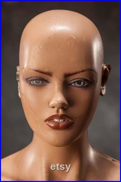 VINTAGE half body female MANNEQUIN from 1980s, Lady Dummy Torso
