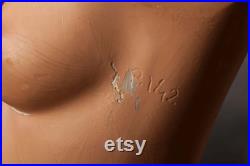 VINTAGE half body female MANNEQUIN from 1980s, Lady Dummy Torso