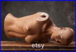 VINTAGE half body female MANNEQUIN from 1980s, Lady Dummy Torso