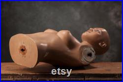 VINTAGE half body female MANNEQUIN from 1980s, Lady Dummy Torso