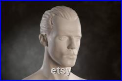 VINTAGE half body male MANNEQUIN Real Size Man dummy from 1980s, White male mannequin, human body decoration