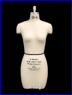 Valerie, FCE Size S10-H Female Professional Torso Model Mannequin with Collapsible Shoulders and Detachable Arms