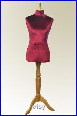 Velvet COVER for Mannequin bust torso dress form