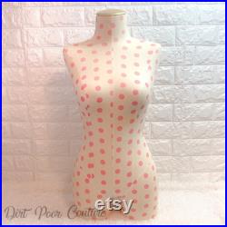 Victoria Secret, Mannequin, Vintage, Polka Dot, Table Top, Dress Form