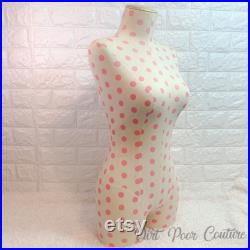 Victoria Secret, Mannequin, Vintage, Polka Dot, Table Top, Dress Form