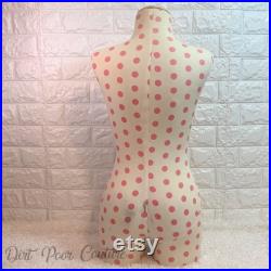 Victoria Secret, Mannequin, Vintage, Polka Dot, Table Top, Dress Form