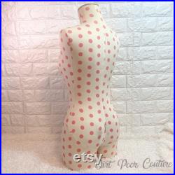 Victoria Secret, Mannequin, Vintage, Polka Dot, Table Top, Dress Form