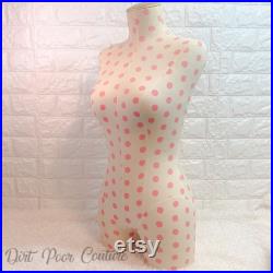 Victoria Secret, Mannequin, Vintage, Polka Dot, Table Top, Dress Form