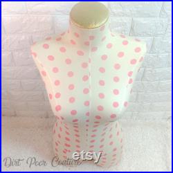 Victoria Secret, Mannequin, Vintage, Polka Dot, Table Top, Dress Form