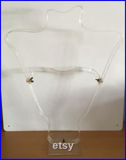 Vintage 1930s Art Deco Lucite Mannequin by Rene Herbst for the Siegel Mannequin Company