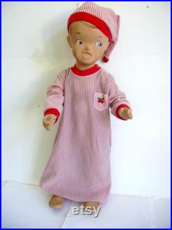 Vintage 1940's Child Mannequin Buster Brown Shoes Child Mannequin Advertising Display Boy Mannequin
