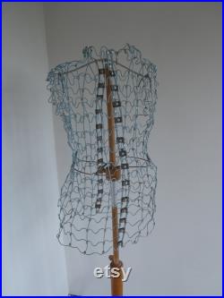Vintage 1960's Retro Wire my Double Dress Form Mannequin, Shop or Mid Century Modern Period Home Décor