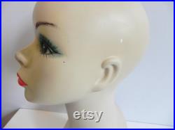 Vintage 60s Mannequin Head Mod Psyche Makeup