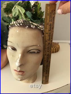 Vintage Antique Mannequin Head Cut Out Top Display