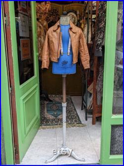 Vintage Child French Mannequin With Metal Stand Cleo