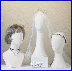 Vintage Cloth Head Mannequin, Head Hat Stand Display, Canvas Mannequin Head Formlace, Head Wig Stand