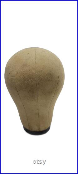 Vintage Cloth Old Mannequin Head Hat Wig Display Store