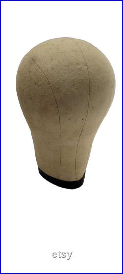 Vintage Cloth Old Mannequin Head Hat Wig Display Store