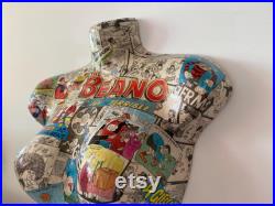 Vintage Comic Mannequin Vintage Comic Mannequin Shop Display Female Body Mannequin Vintage Mannequin Torso