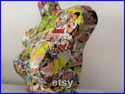 Vintage Comic Mannequin Vintage Comic Mannequin Shop Display Female Body Mannequin Vintage Mannequin Torso