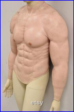 Vintage Custom Full Size Male Figure Silicone Fake Muscle Suit Cosplay Mannequin