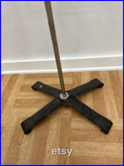 Vintage DRESS FORM Adjustable Metal Base Stand industrial mannequin female full